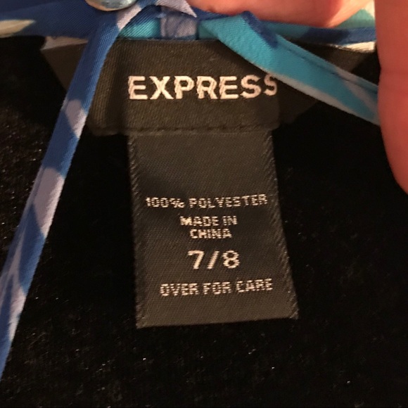 Express blue floral dress size 7/8 - Picture 7 of 7